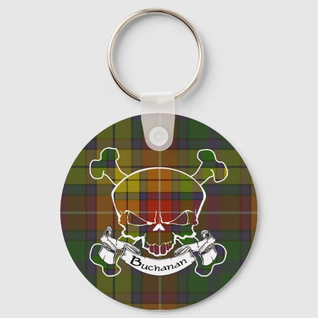 Chaveiro Buchanan Tartan Skull Keyring (Frente)