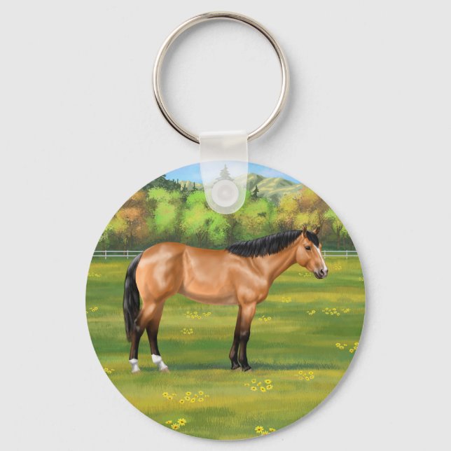 Chaveiro Buckskin Dun Quarter Horse (Frente)
