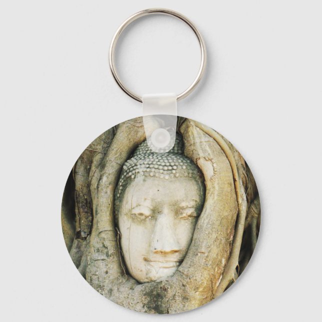 Chaveiro Buda Cabeça na Árvore Fig. Ayutthaya, Tailândia (Frente)