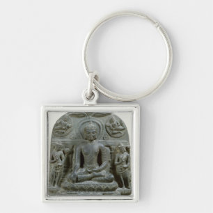 Chaveiro Buddha assentado na meditação