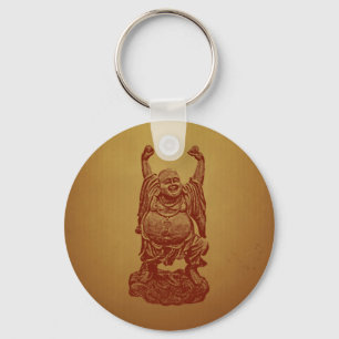 Chaveiro Buddha de riso (obscuridade - vermelho)