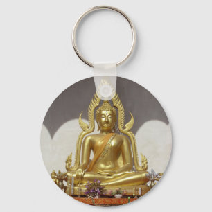 Chaveiro Buddha tailandês dourado
