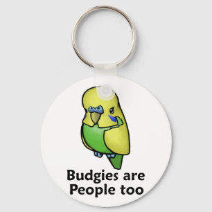 Chaveiro Budgies é pessoas demasiado