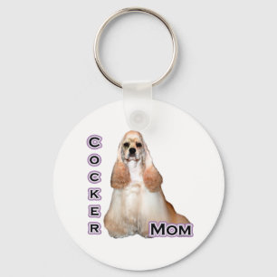Chaveiro Buff Cocker Spaniel Mãe; Cocker Spaniel Mãe