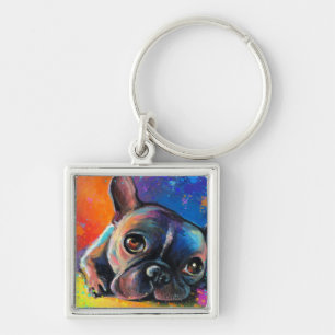 Chaveiro Buldogue francês bonito que pinta Svetlana