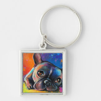 Chaveiro Buldogue francês bonito que pinta Svetlana