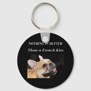 Chaveiro Buldogue francês nada melhor do que um beijo