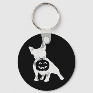 Chaveiro Buldogue Lazy Halloween Figurume Cute Frenchie Pum