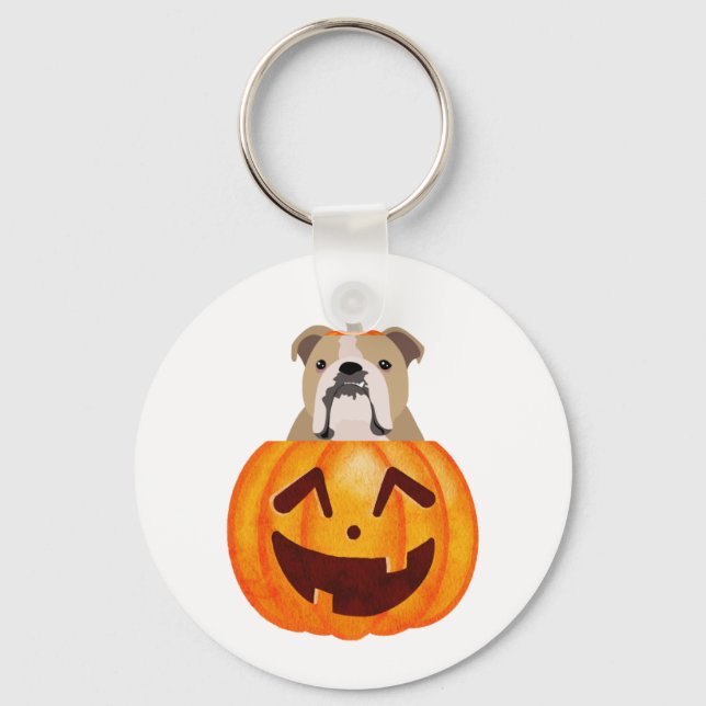 Chaveiro Buldogue Pumpkin (Frente)