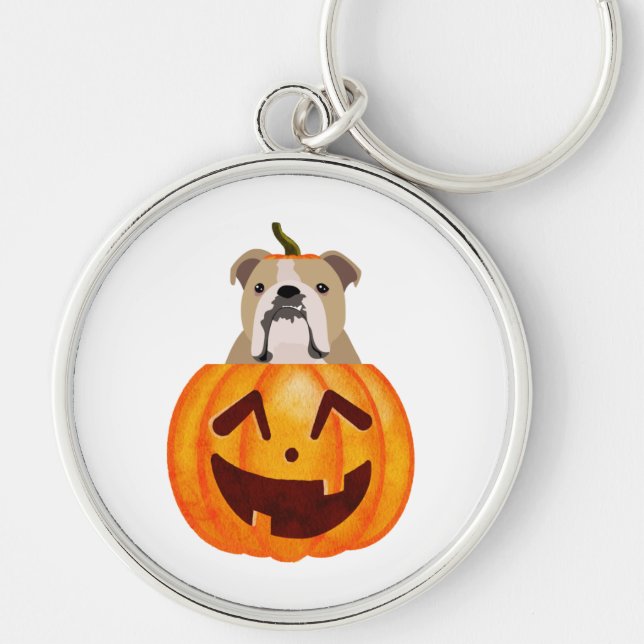 Chaveiro Buldogue Pumpkin (Frente)