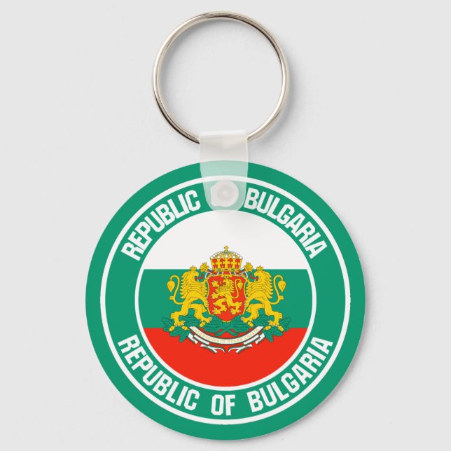Chaveiro Bulgária Round Emblem (Frente)