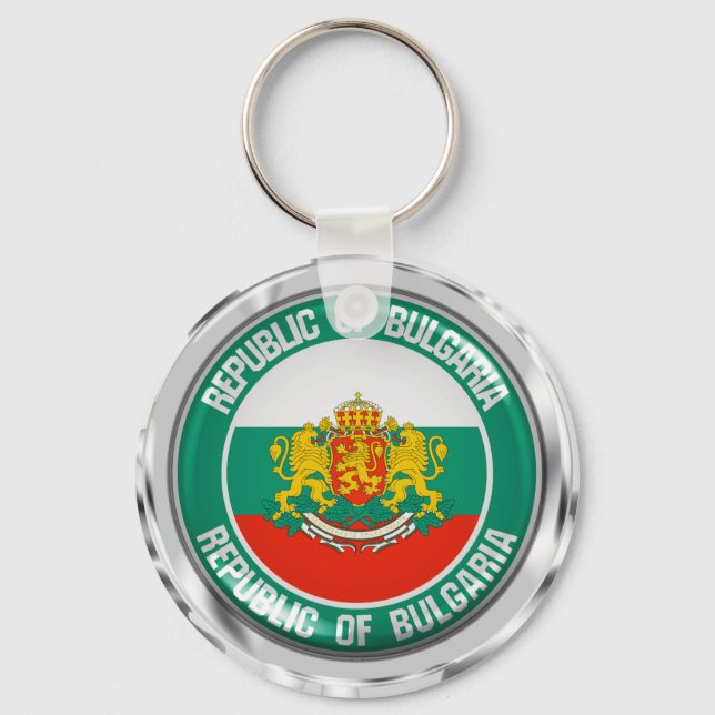 Chaveiro Bulgária Round Emblem (Frente)