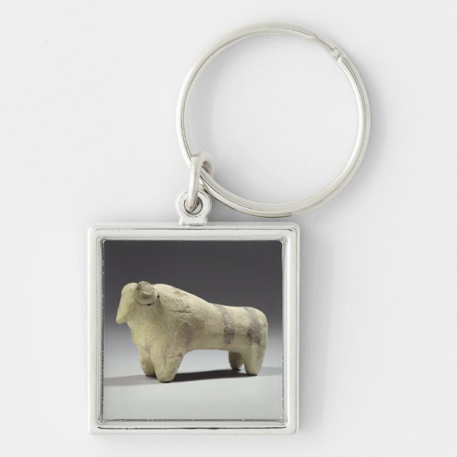 Chaveiro Bull no estilo de Ubaid, c.4000-3500 BC (terracott (Frente)