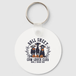 Chaveiro Bull Sheet Cow Lover Club Moo I refiro-me a Hoo Co