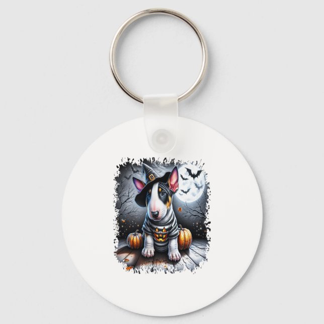 Chaveiro Bull Terrier Dog Halloween (Frente)