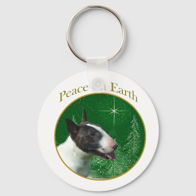 Chaveiro Bull Terrier Peace (Frente)