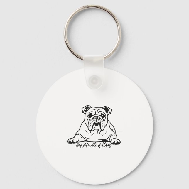 Chaveiro Bulldog Adorável (Frente)
