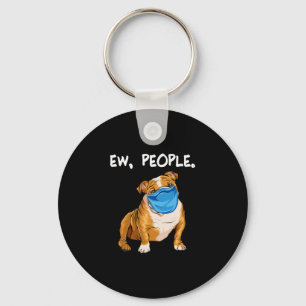 Chaveiro Bulldog Com Máscara