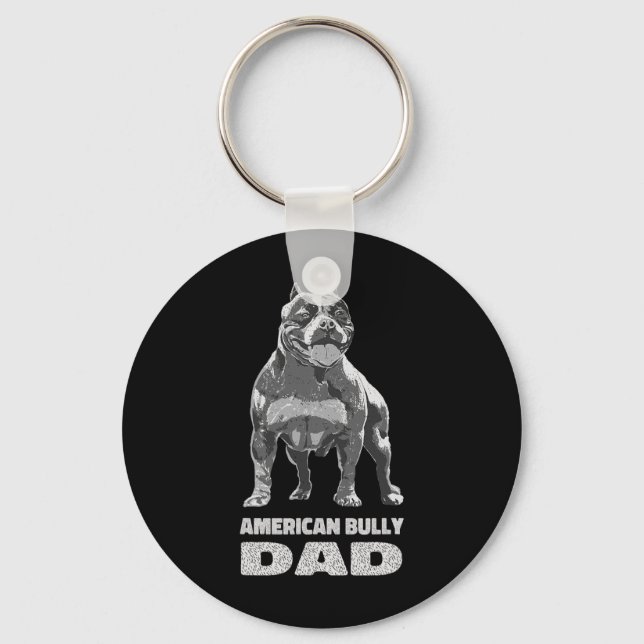 Chaveiro Bulldog Dog Lover American Bully Pai (Frente)