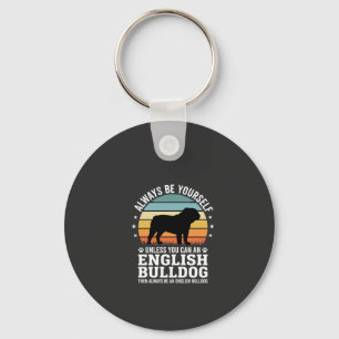 Chaveiro Bulldog Inglês Pôr do Sol Seja Você Mesmo Cachorro