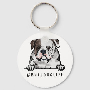 Chaveiro Bulldog Life English Bulldog Porta copos de Ilustr