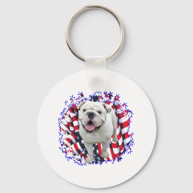 Chaveiro Bulldog Patriot (Frente)