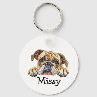 Chaveiro Bulldog Puppy Personalizado