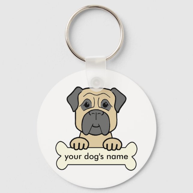Chaveiro Bullmastiff Personalizado (Frente)