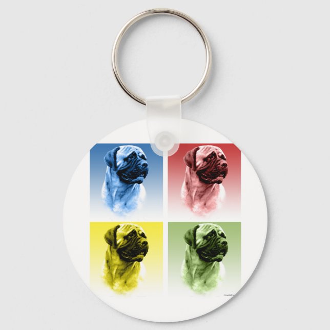 Chaveiro Bullmastiff Pop Art (Frente)