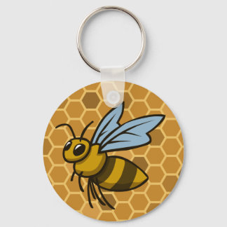 Chaveiro Bumble Bee Honeycomb