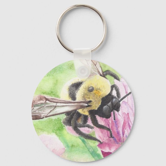Chaveiro Bumblebee nas Flores (Frente)