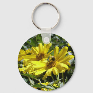 Chaveiro Bumblebee no girassol