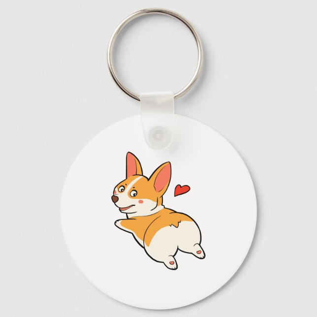 Chaveiro Bumbuns Corgi (Frente)