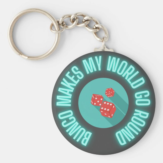 Chaveiro Bunco Faz Meu Mundo Ir Em Neon (Frente)