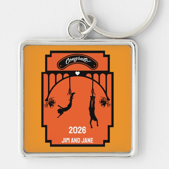 Chaveiro Bungee Jumping Wedding Gift (Frente)