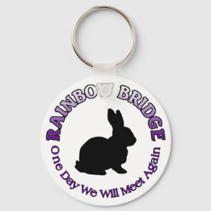 CHAVEIRO BUNNY RABBIT RAINBOW BRIDGE KEYCHAIN