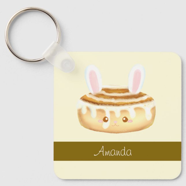 Chaveiro Bunny Sweet Dessert Cinnamon Bun (Frente)