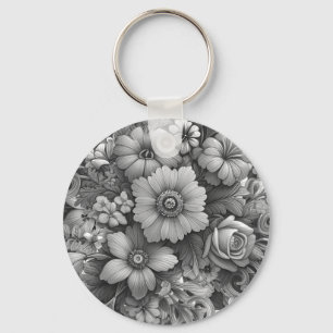 Chaveiro Buquê de Flores Chic