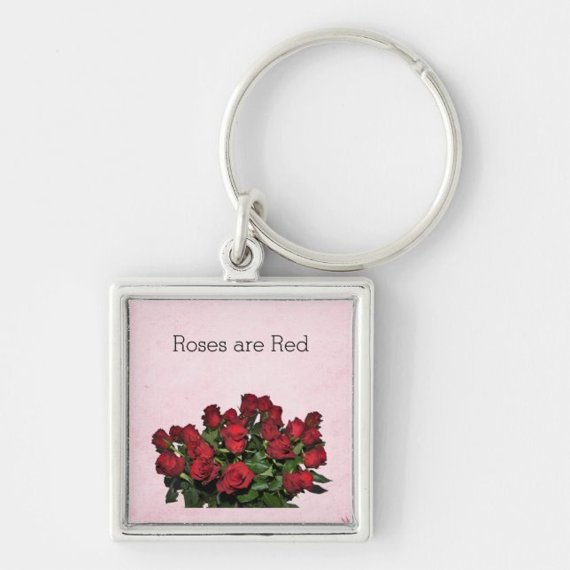 Chaveiro Buquê de rosas vermelhas (Frente)