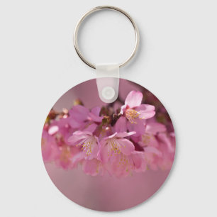 Chaveiro Buquê Delicado Rosa de Flores de Cerejeira Sakura
