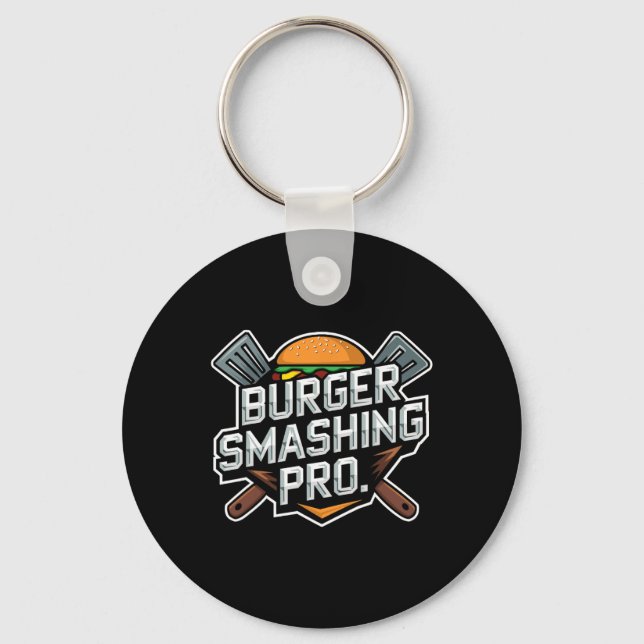 Chaveiro Burger Esmagado Lover Grilado Cheeseburger - Parte (Frente)