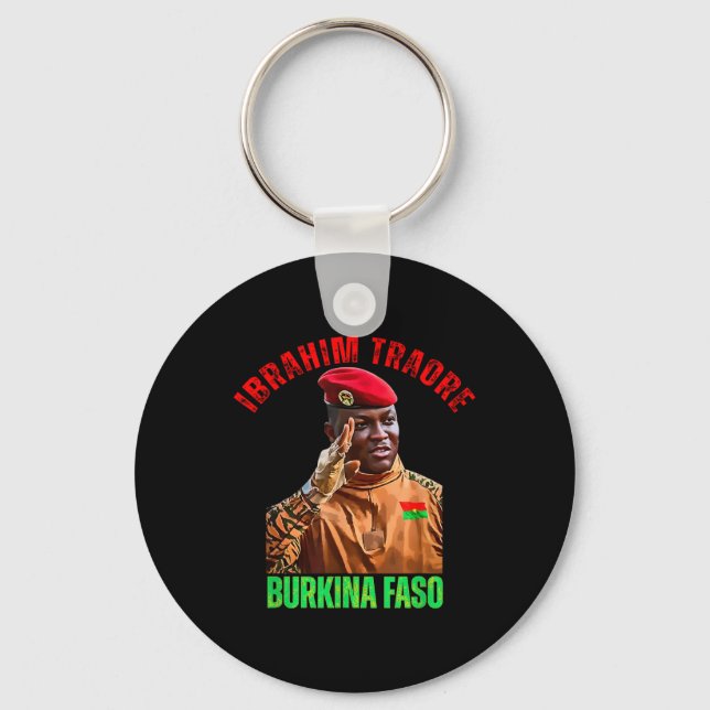 Chaveiro Burkina Faso - Ibrahim Traoré Thomas Sankara (Frente)