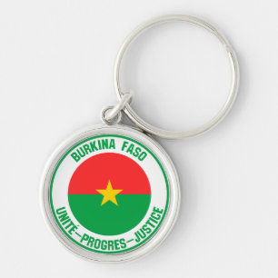 Chaveiro Burkina Faso Round Emblem