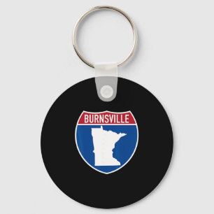 Chaveiro Burnsville Minnesota Mapa Sinal de Estrada Interes