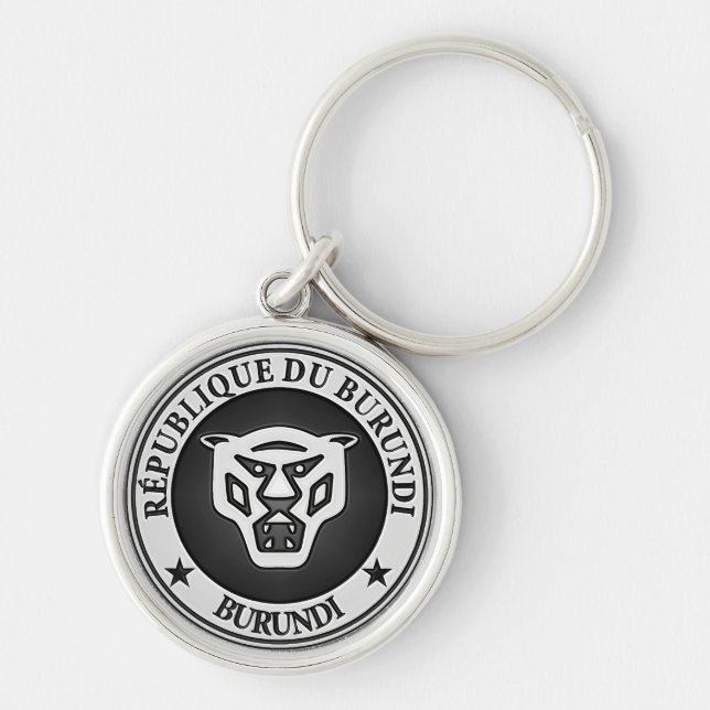 Chaveiro Burundi Round Emblem (Frente)