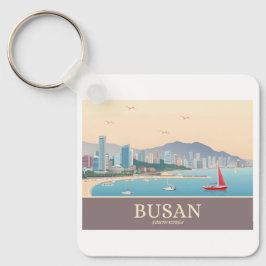 Chaveiro Busan South Korea Pastel Viagem