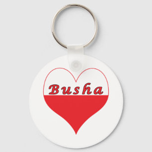 Chaveiro Busha Polonês Heart
