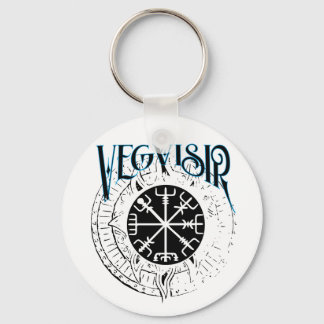Chaveiro bússola do vegvisir nórdico