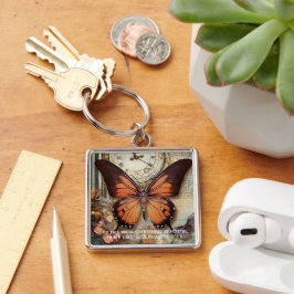 Chaveiro Butterfly Clock Keychain Ecclesiastes 3:11 