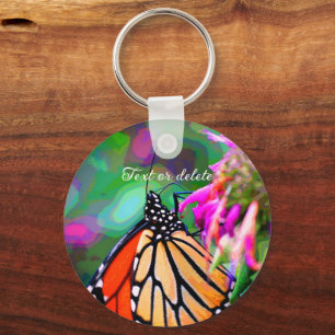Chaveiro Butterfly On Flower Abstrato Art Personalizado